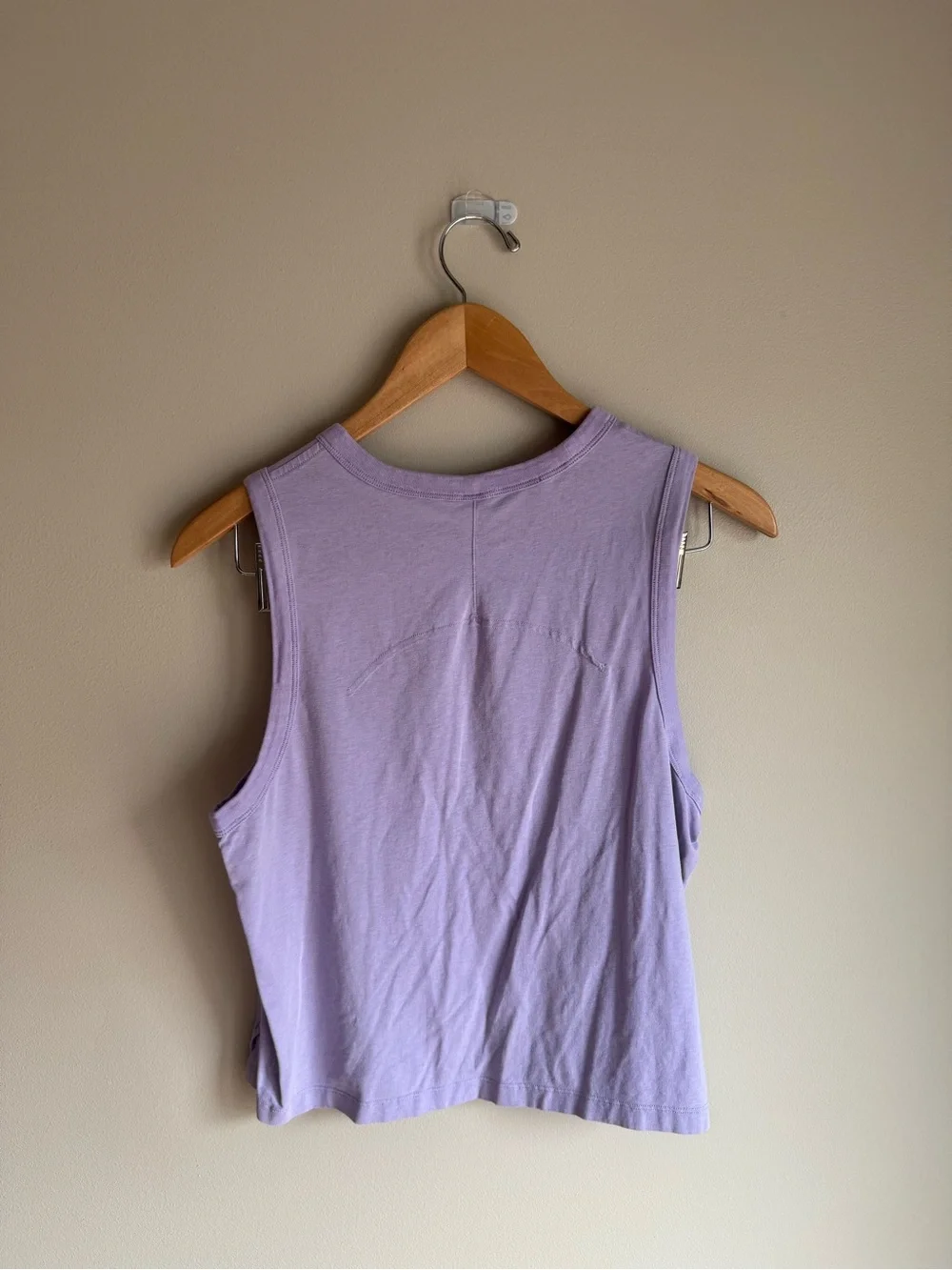 Lululemon Classic-Fit Cotton-Blend Tank Top Lilac Smoke Size 8